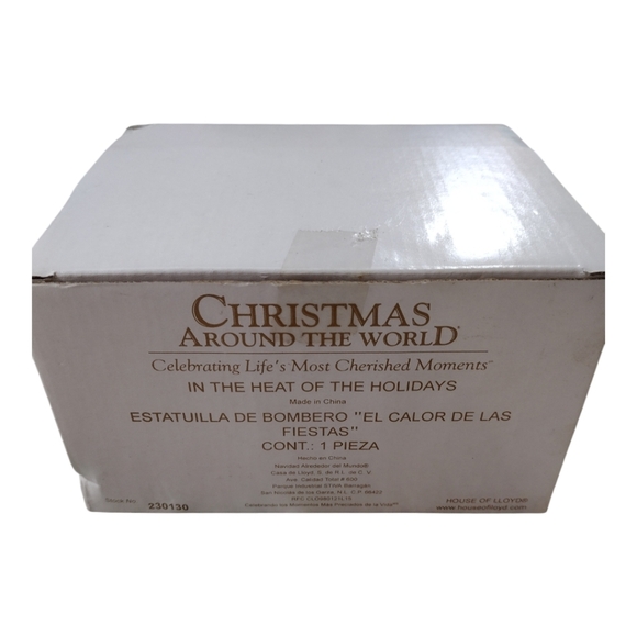 Christmas Around The World In The Heat Of The Holidays Fireman Santa Bobble Head - Picture 10 of 12